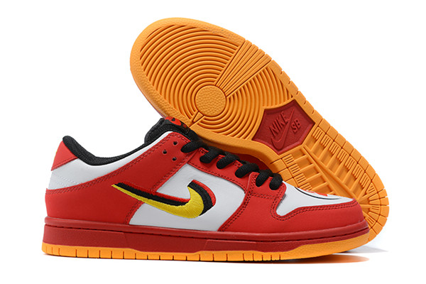 Women's Dunk Low SB Red/White Shoes 0125